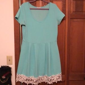 Unique fit and flare dress